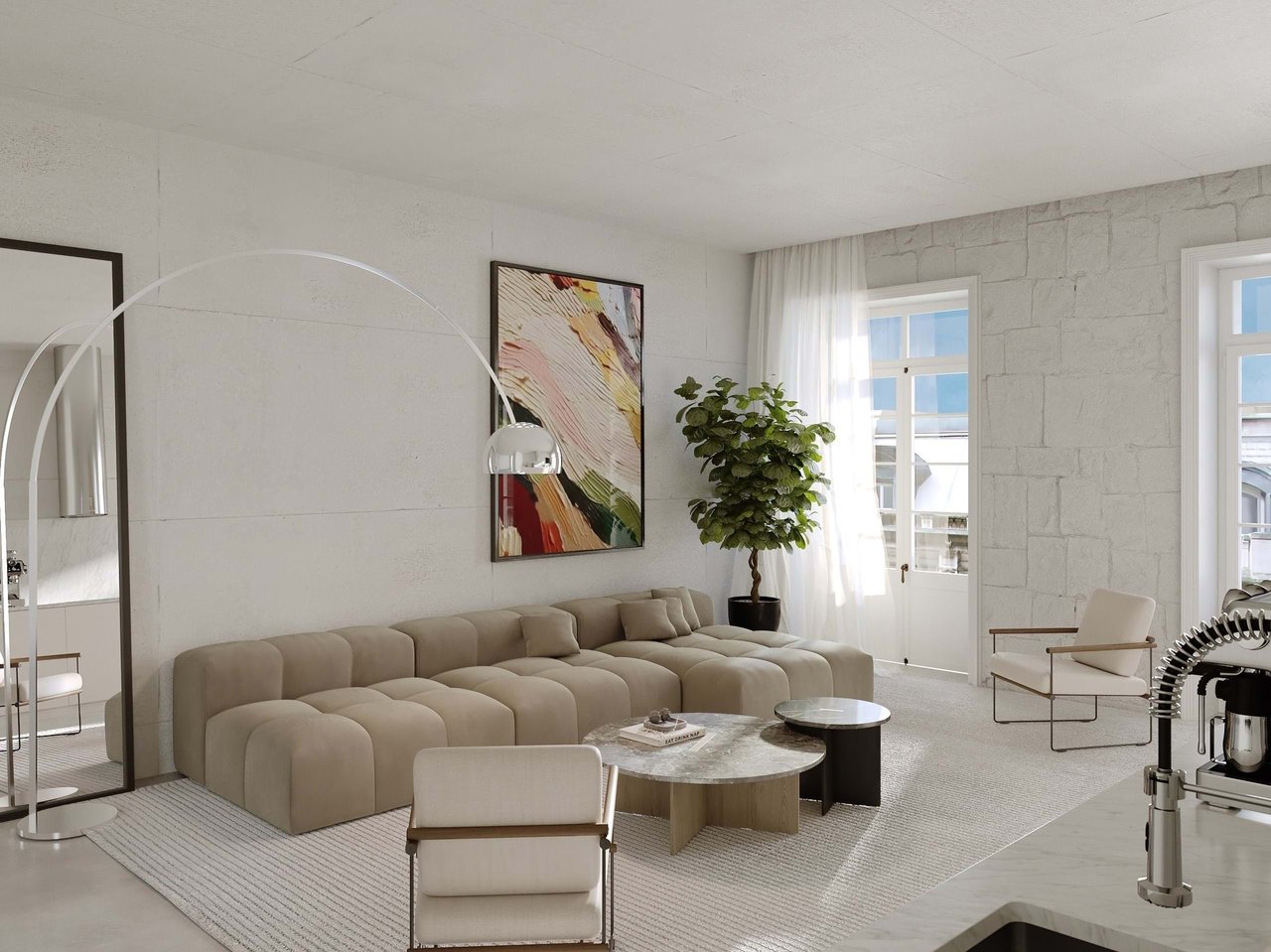  Elegant 2-Bedroom Duplex Villa with Terrace and Parking in Porto