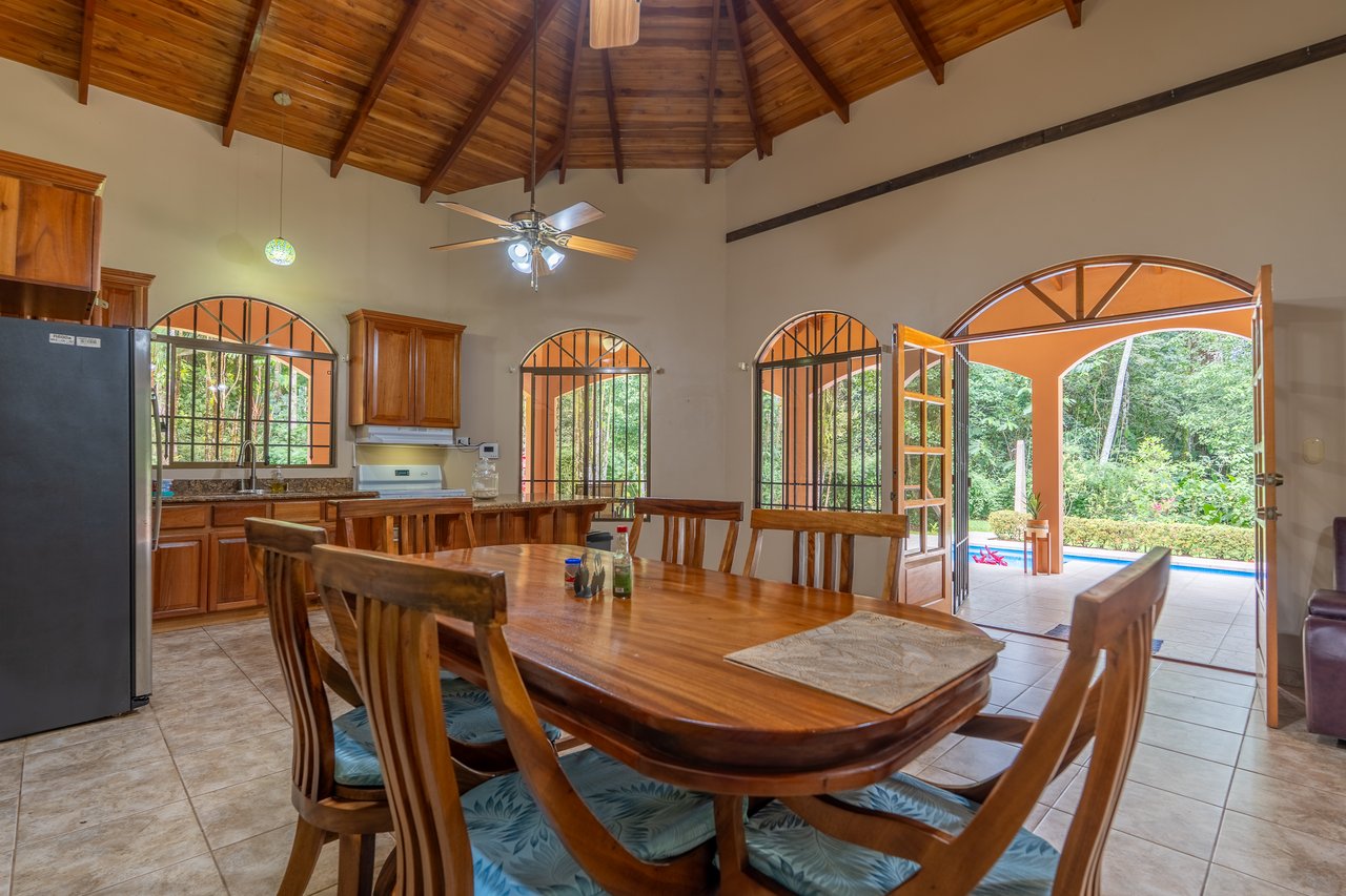 Ojochal Home for Sale with Pool, Creek & 1.6 Acres