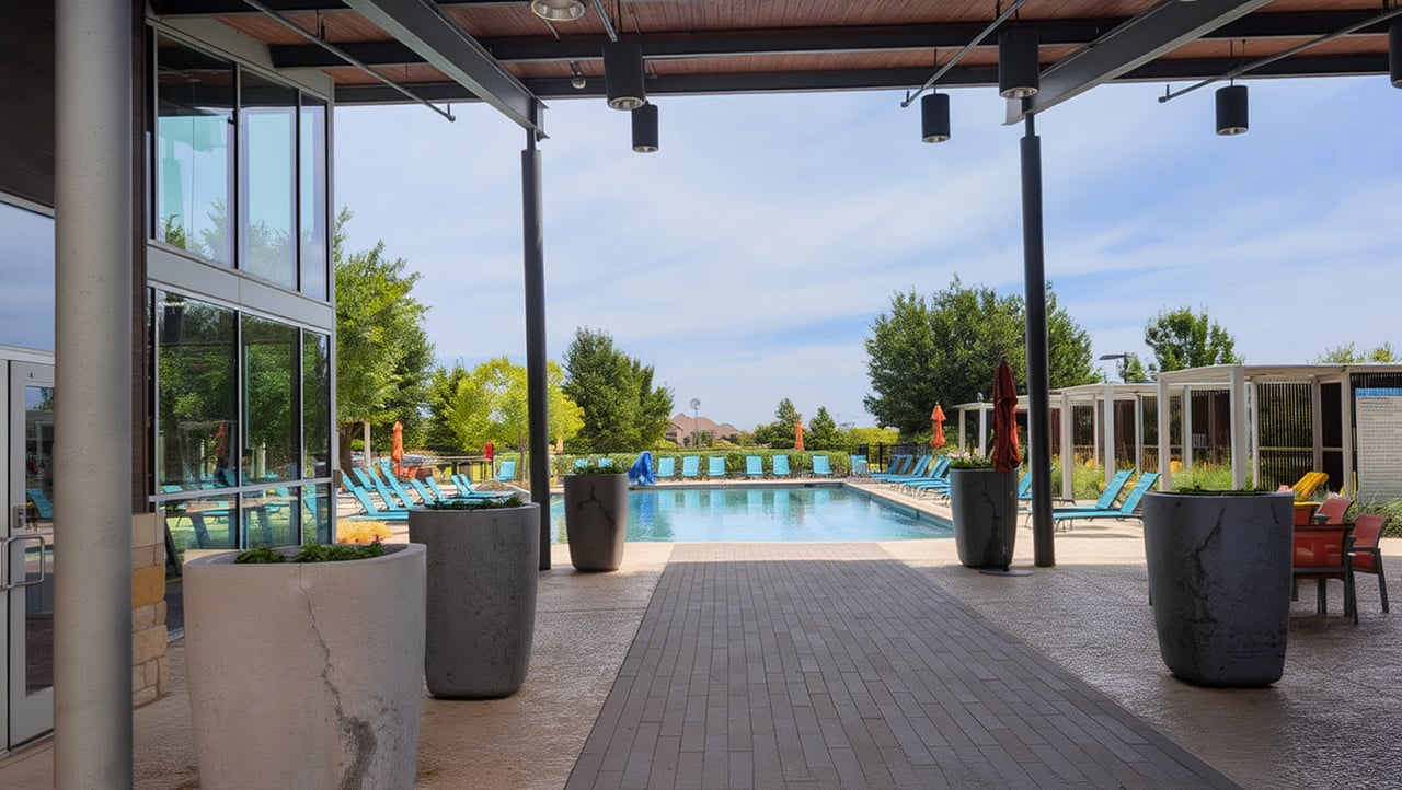 Windsong Ranch community pool accessible to residents of the VIllas at Windsong Ranch