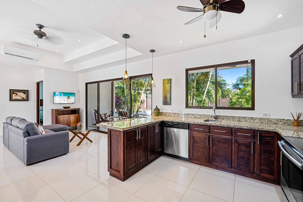 Casa Miel | Stunning 2-Bedroom Home Steps from Playa Potrero's Beaches & Dining.