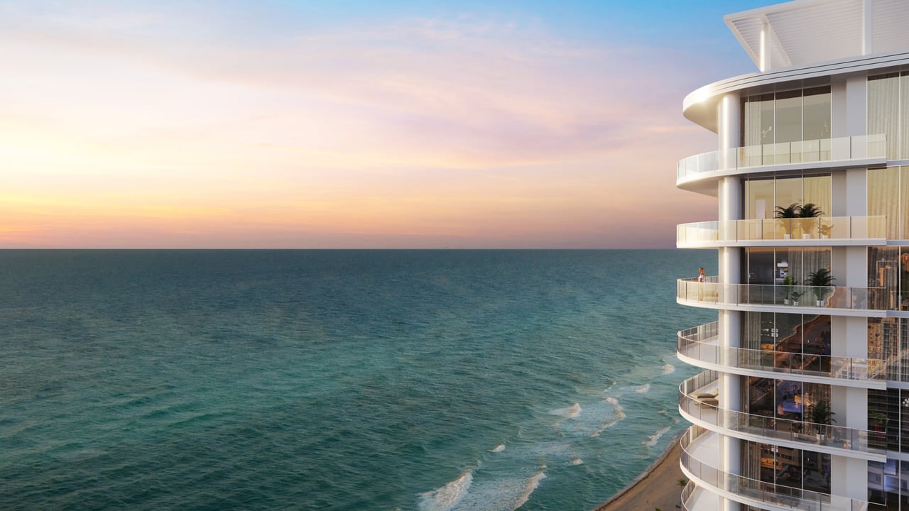 Selene Oceanfront Residences beachside view 
