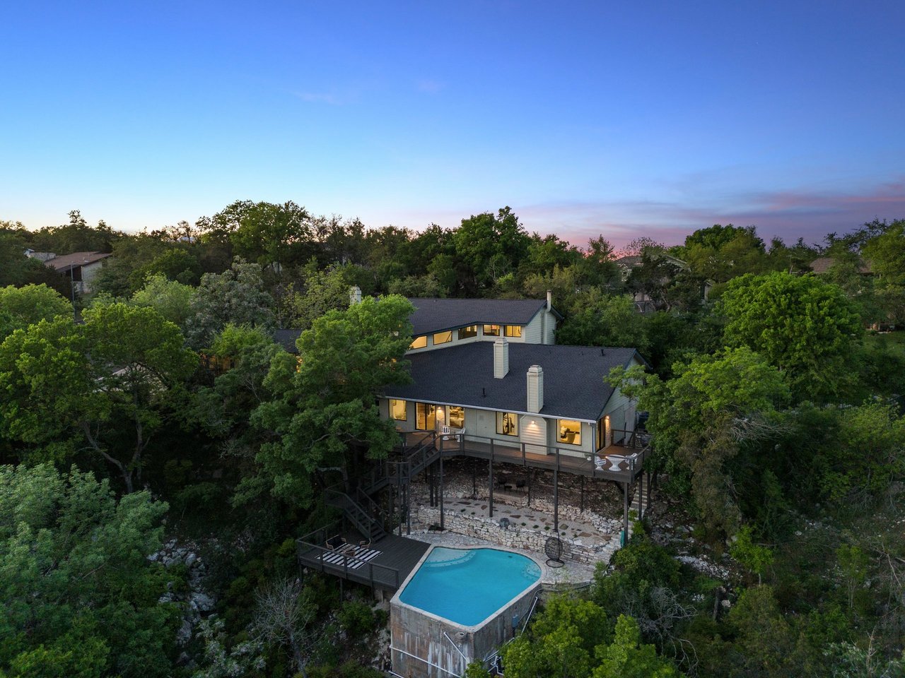 SOLD by Northwest Hills #1 Team: 7602 Rim Cove - Luxury Estate on Nearly an Acre