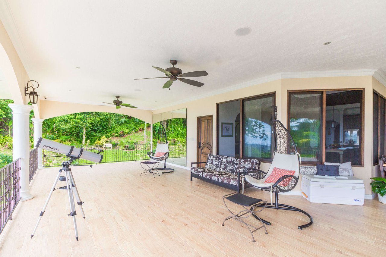 Beautiful 4500 sq ft home on 3.5 acres, gated community, expansive ocean, valley, and jungle views!