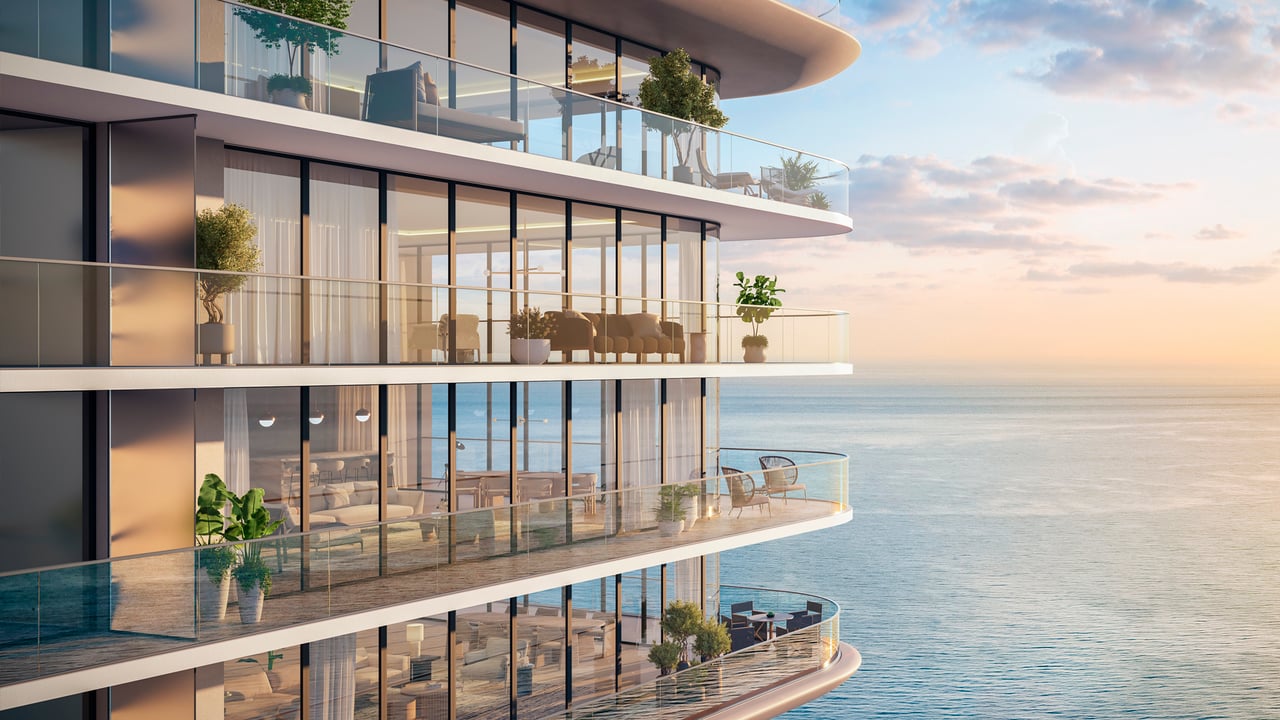 Icon Beach architecture sunrise 