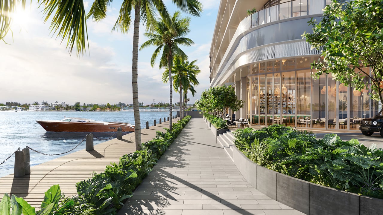 Continuum Club & Residences waterfront terrace 