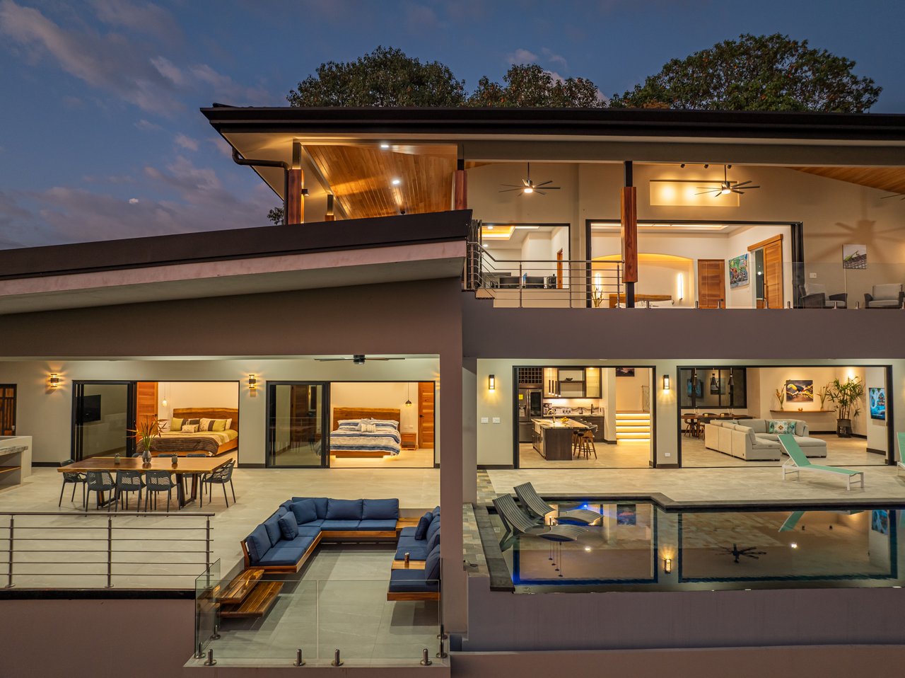 4 ACRES – 3 Bedroom Home “The Crystal Shire” With Wide Ocean View, Creek, Solar Power, Fine Craftsmanship, Self Sufficiency!!