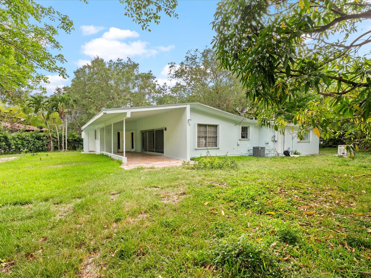Just Listed in Pinecrest to Live, Renovate, Expand or Build