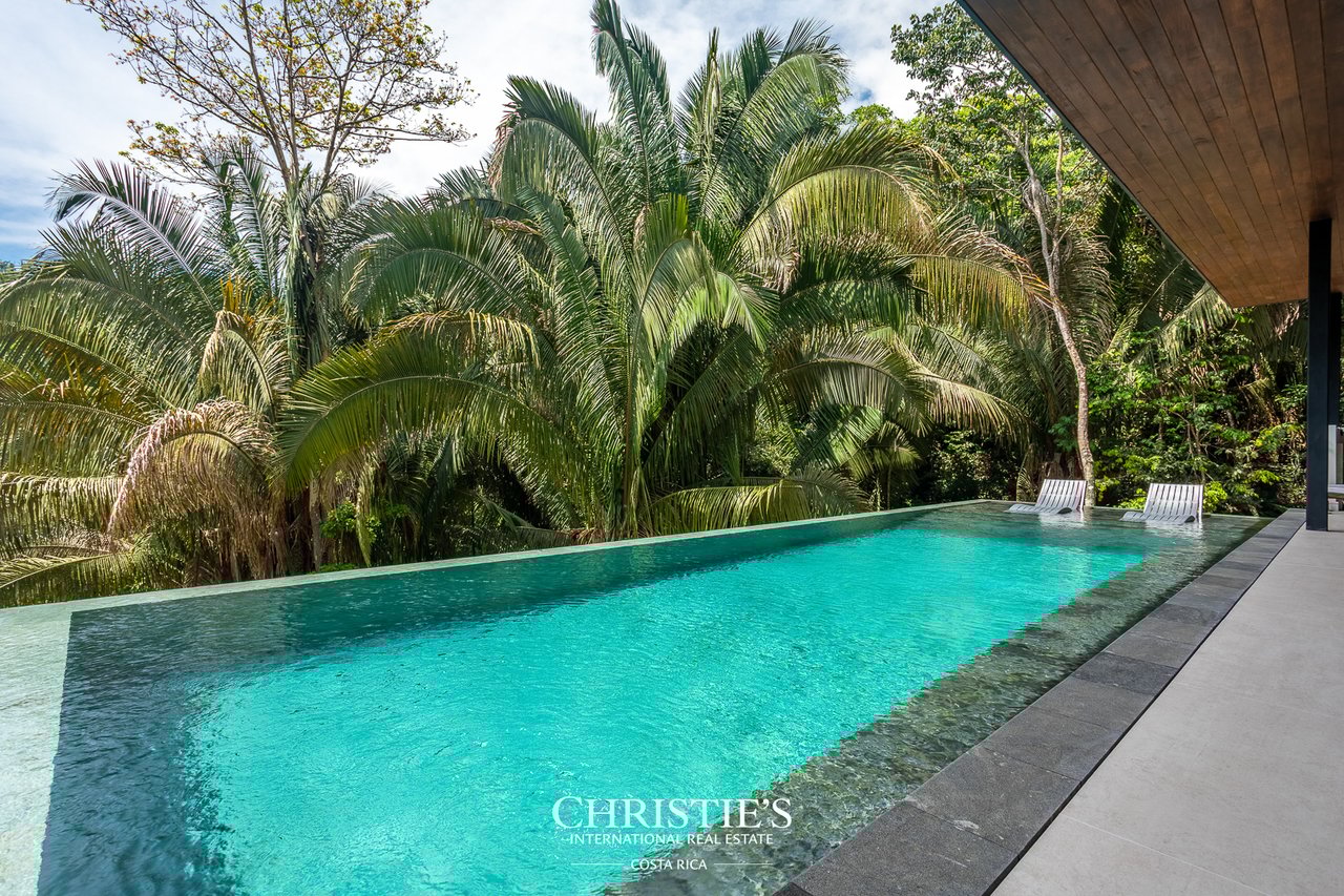 Modern Tropical Ocean & Mountain View Home