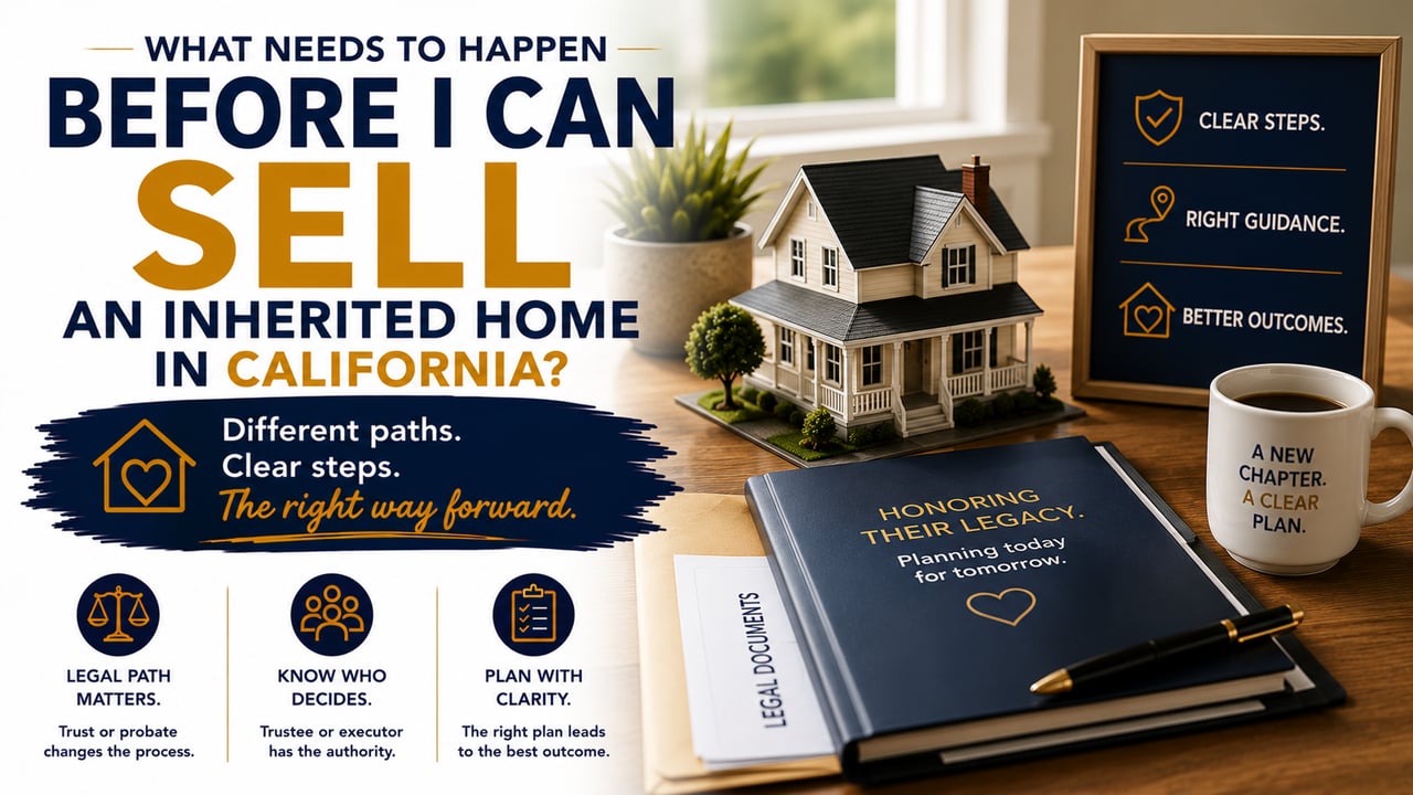 What Needs to Happen Before I Can Sell an Inherited Home in California?