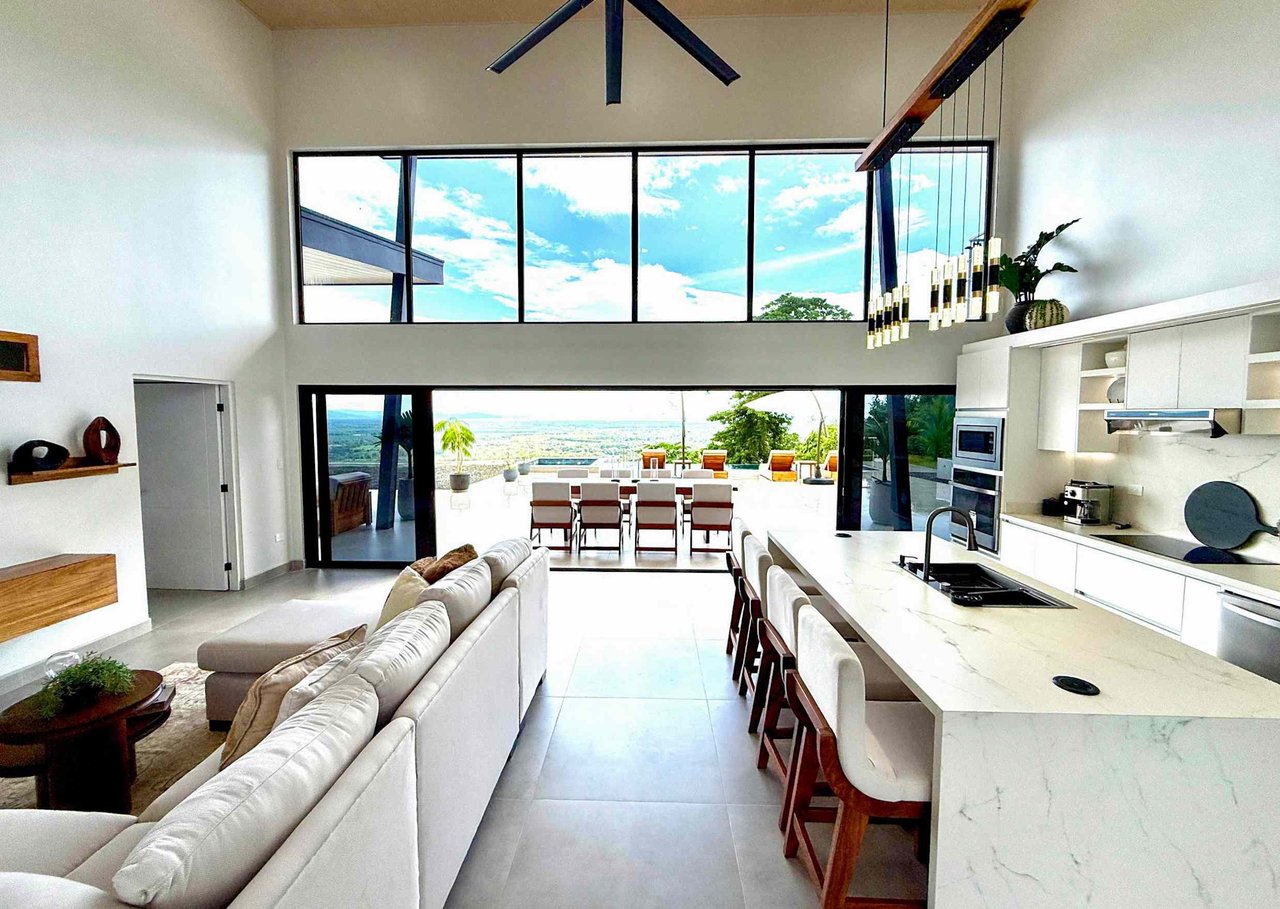 Brand New Modern Luxury 4-Bedroom Home with Pool and Incredible Panoramic Coastal & Ocean Views in Teancum at Tawal near Ojochal Costa Rica