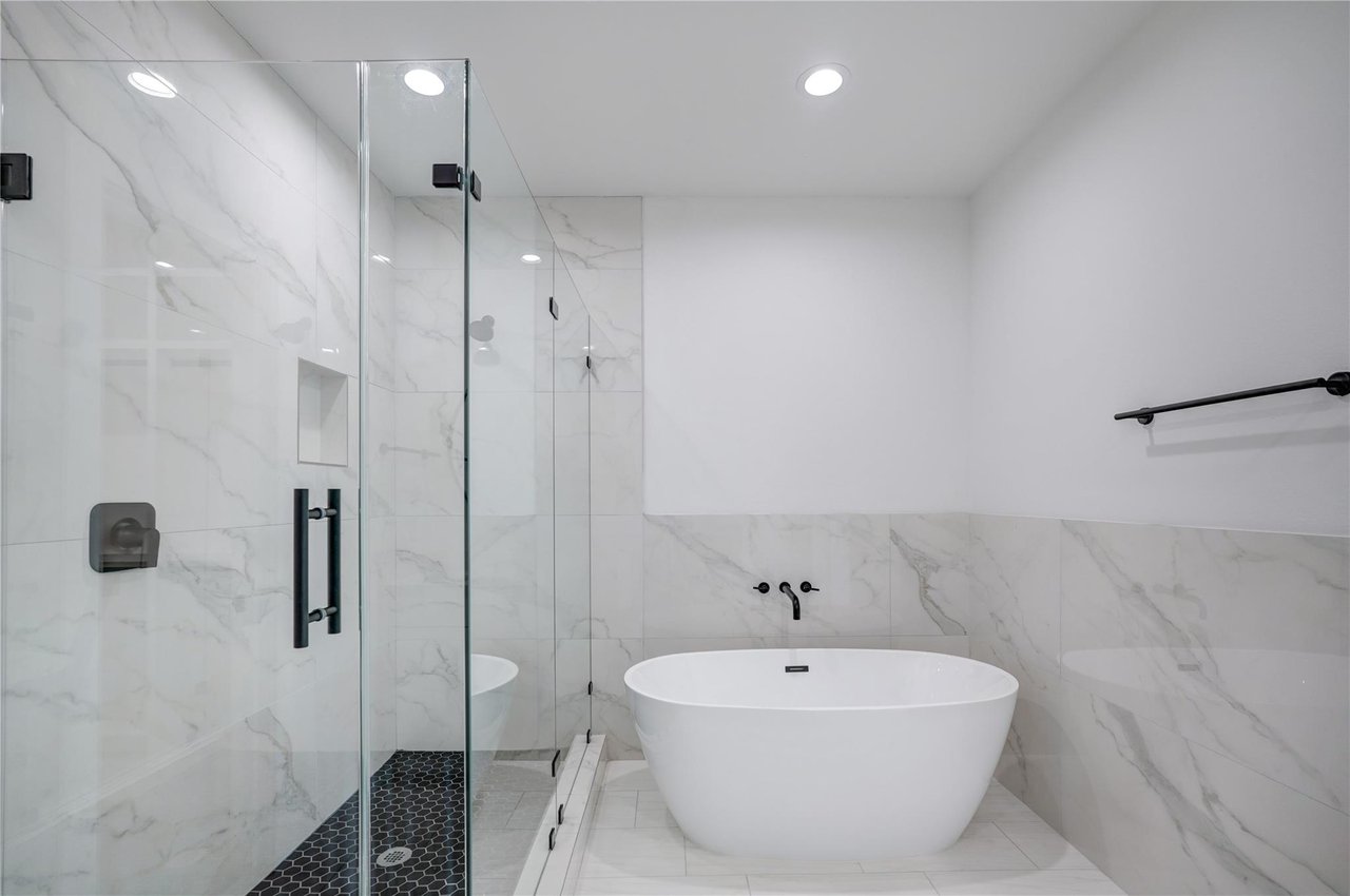 Primary bathroom in Creekmont home