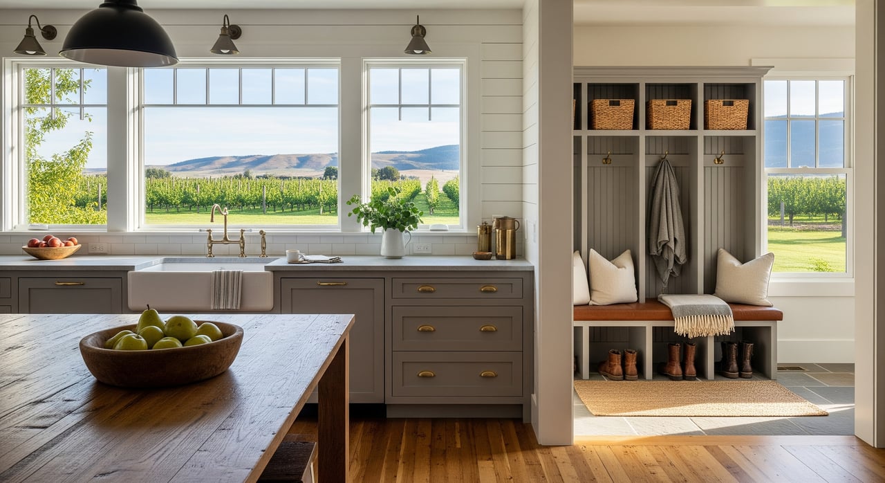 Country Kitchens & Mudrooms That Work in Emmett