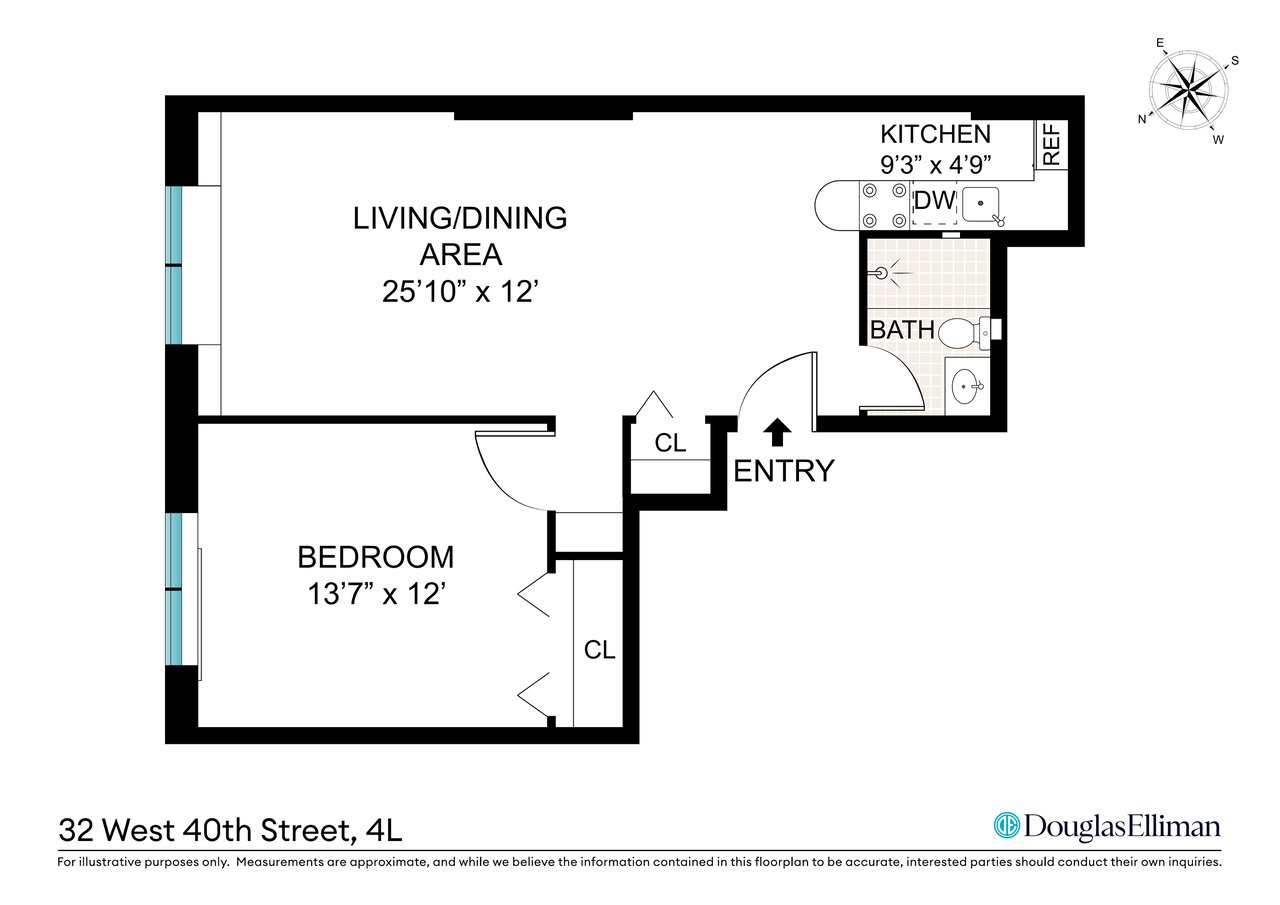 32 West 40th Street, 4L - Bryant Park Place