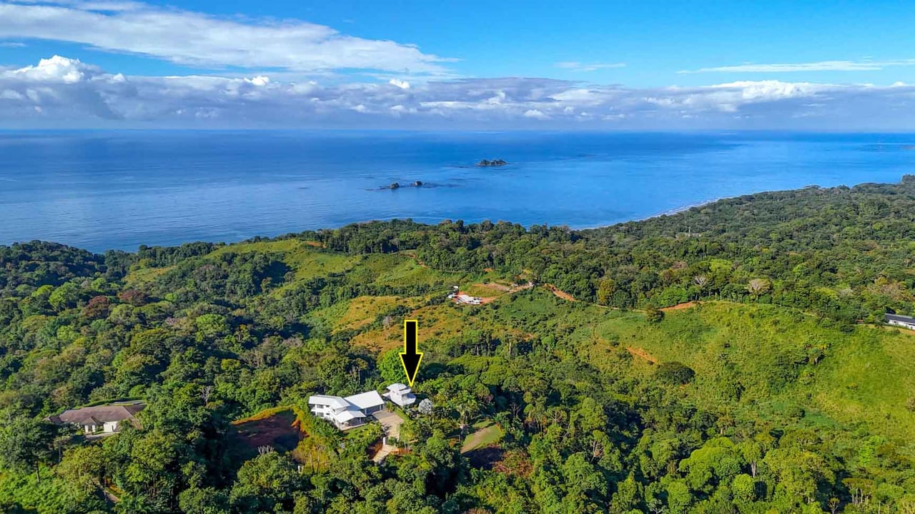 Ocean, Jungle & Mountain View Home in Ojochal | Protected Jungle Setting
