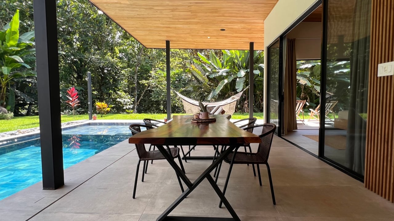 Stunning New Modern Home in Ojochal – Usable Lot Surrounded by Jungle and Creeks