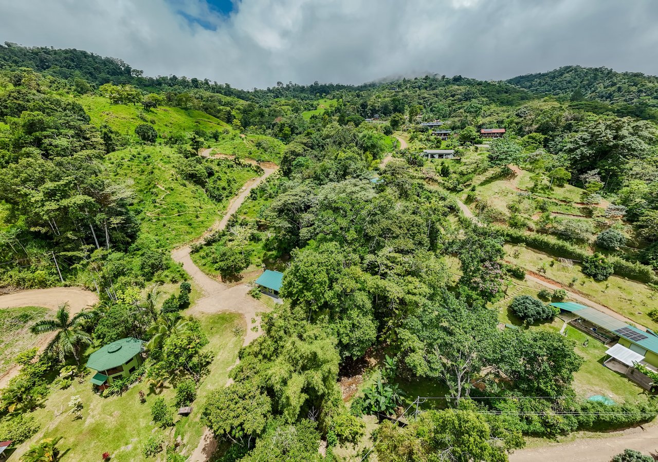 Self-Sustaining Mountain Estate for Sale in Costa Rica – 7.63 Acres with Waterfall, River & Multiple Homesites