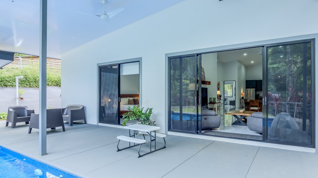 Modern 3-Bed Jungle Home with River and Pool in Cinco Ventanas Ojochal