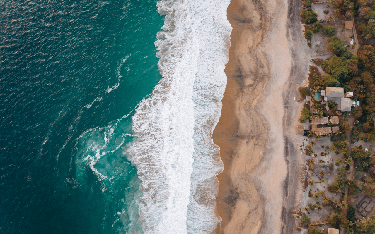 Aerial view of beach - Shasta Townsend