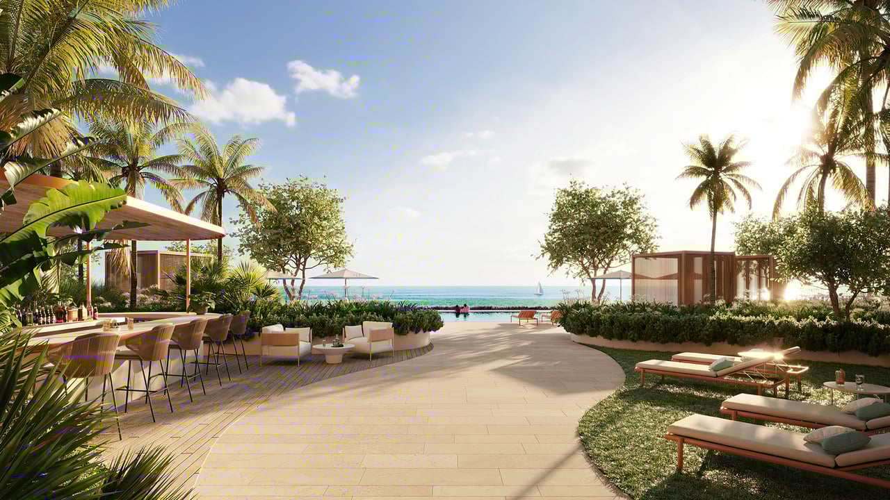 Waldorf Astoria Residences Pompano Beach amenities pool bar