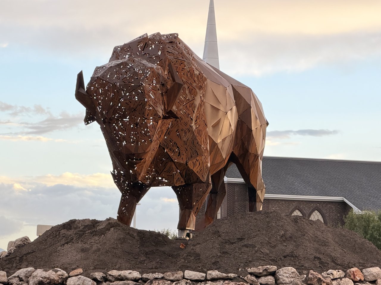 The Roundabout Bison Is a Preview, Not a Mascot