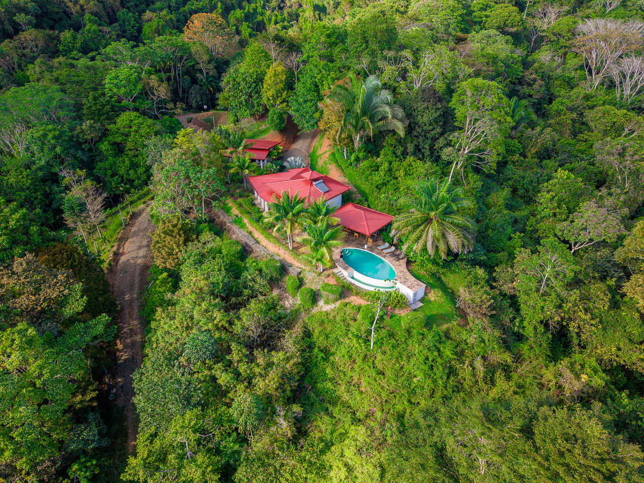 Sunset Ocean View Home on 2.6 Acres Platanillo