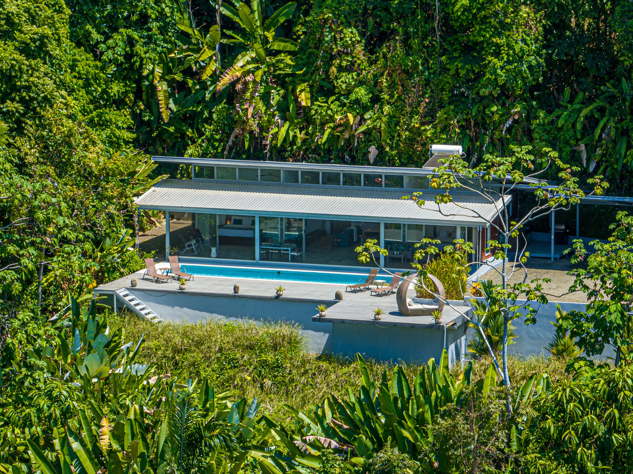 Uvita Ocean and Whale Tail View Modern Home on 3.64 Acres in Exclusive Enclave
