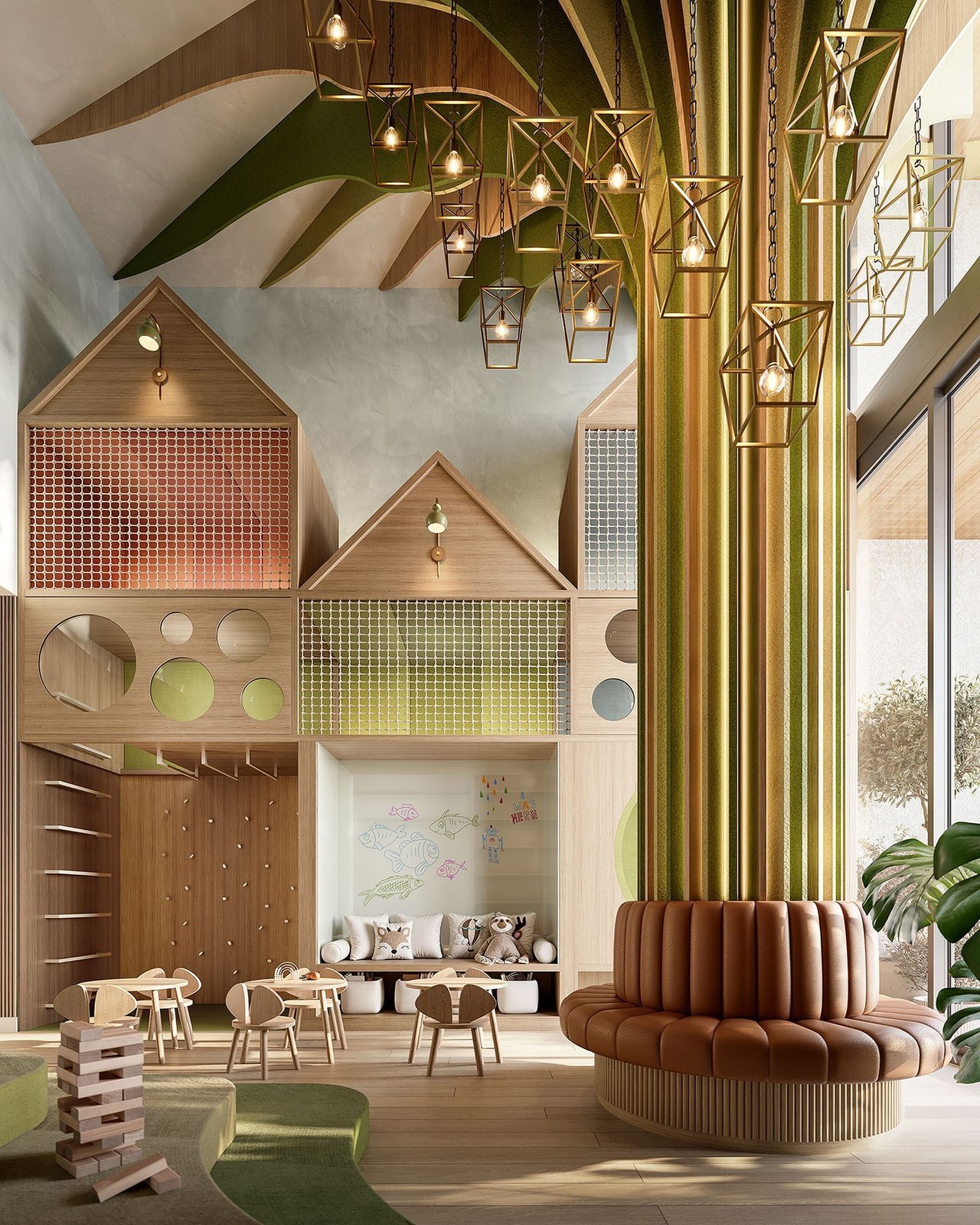 Rendering of children’s room at THE WELL Coconut Grove in Miami, Florida.
