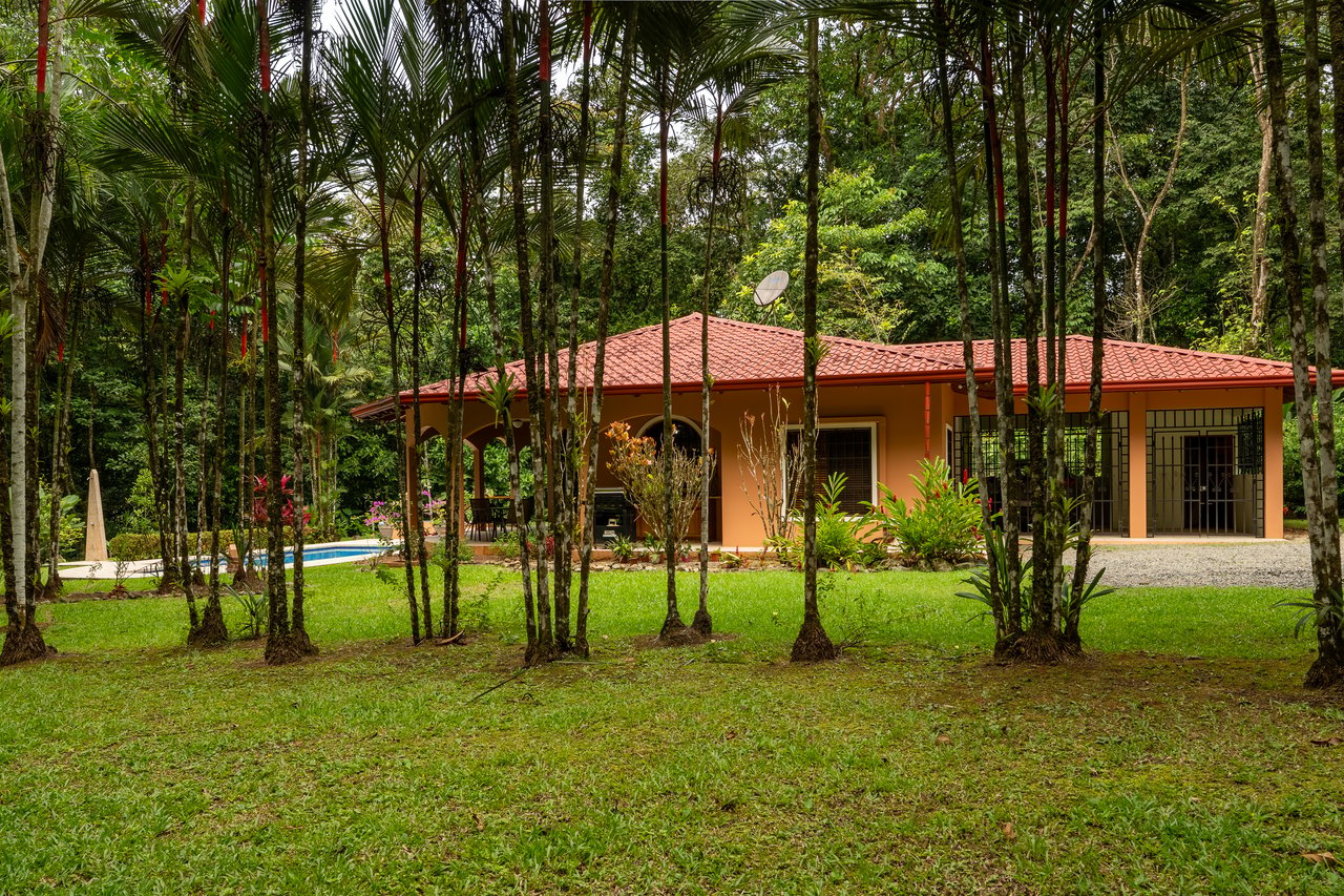 Ojochal Home for Sale with Pool, Creek & 1.6 Acres