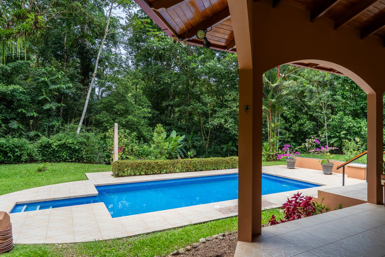 Ojochal Home for Sale with Pool, Creek & 1.6 Acres