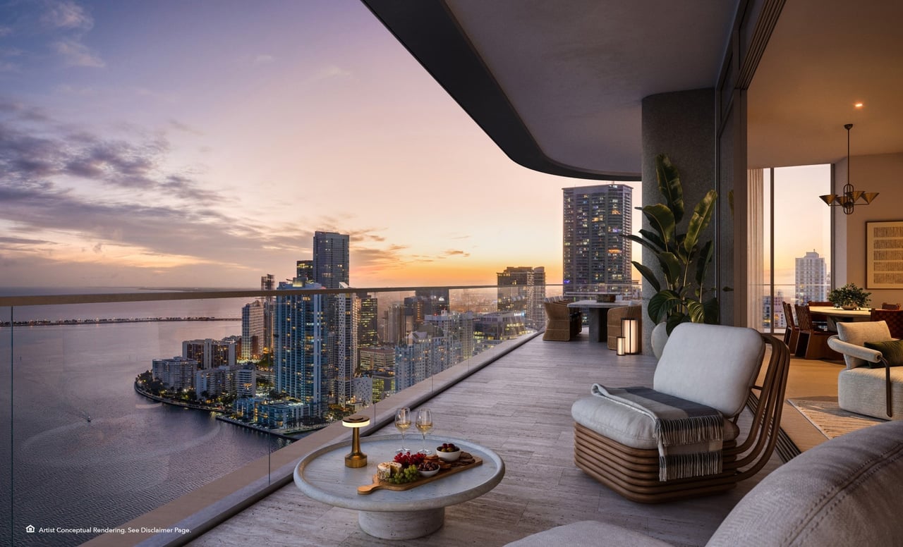 June 2025  |  Fresh Renderings Released for The Residences at Mandarin Oriental, Miami, With $1B in Pre-Sales Secured