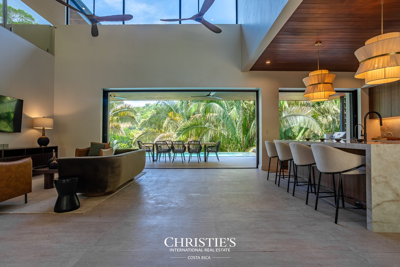 Modern Tropical Ocean & Mountain View Home