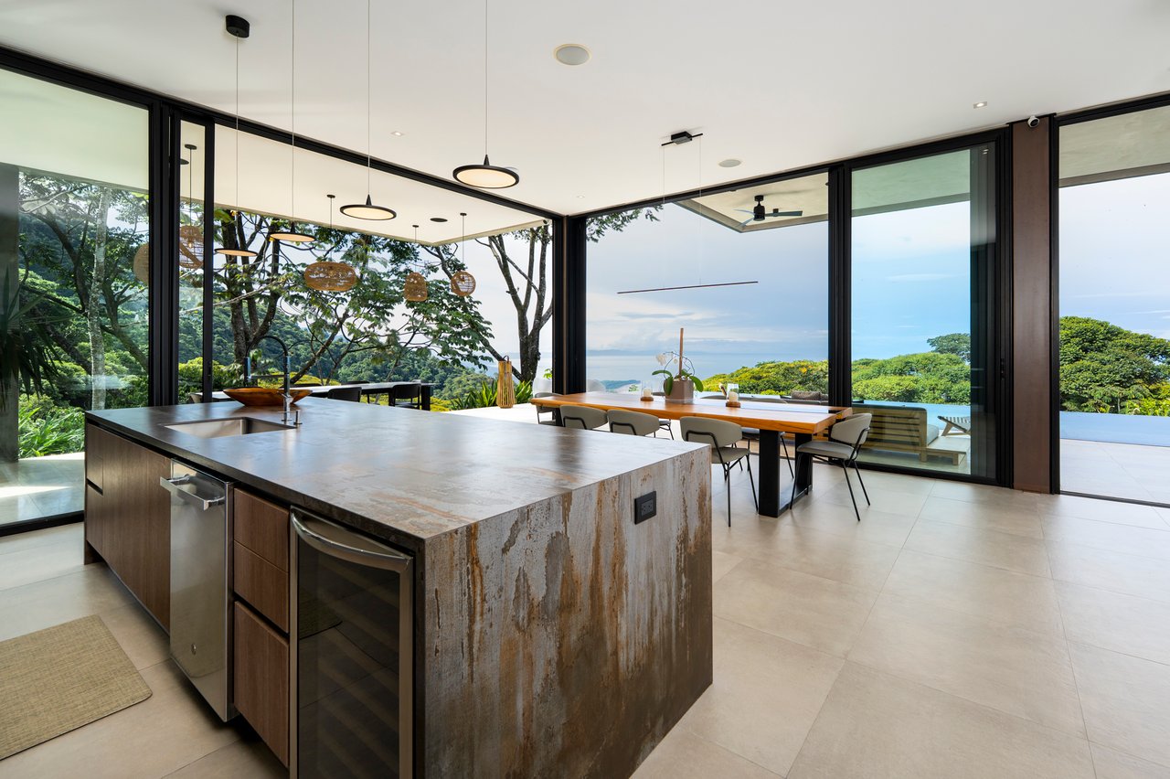Architectural Masterpiece with Panoramic Whale Tail & Year-Round Sunset Views