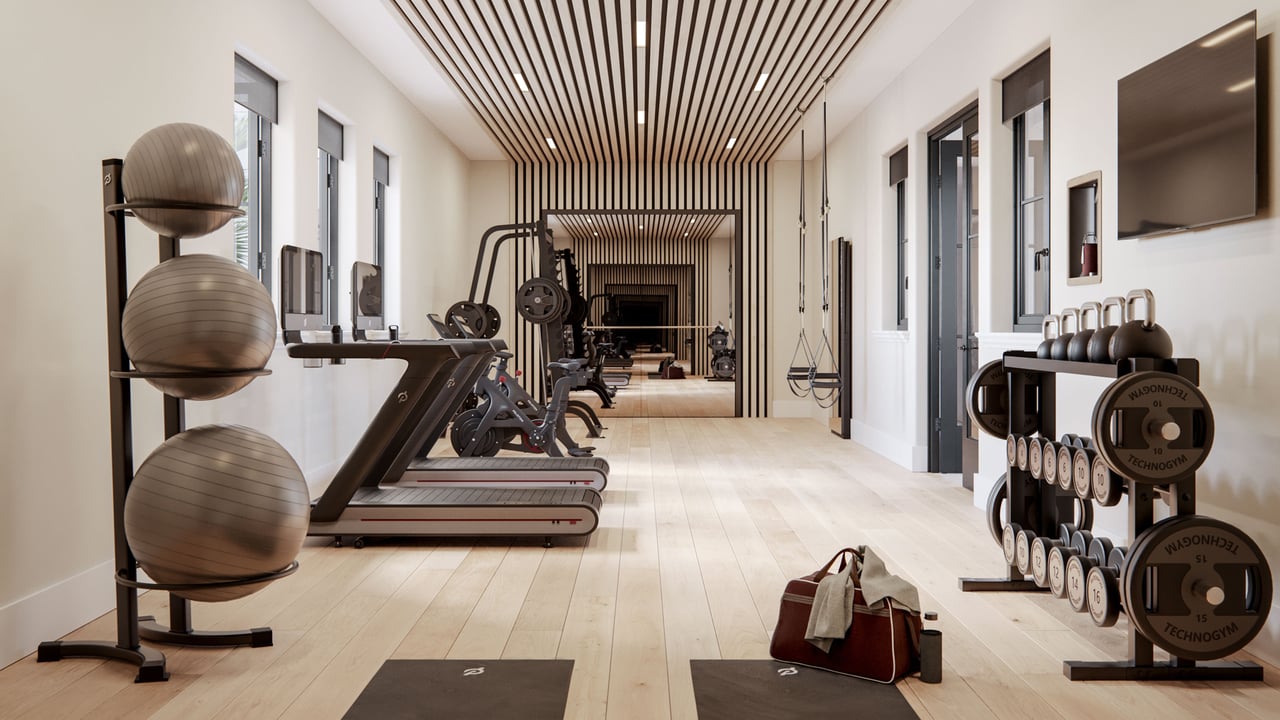 The Village at Coral Gables fitness center gym