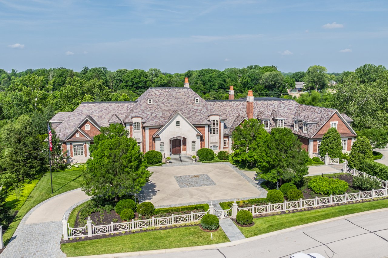 The record-breaking $9.1M single-family residence at 10330 Laurel Ridge Lane, sold by Luxury Specialist Jason O'Neil of Circle Real Estate in Carmel, Indiana.