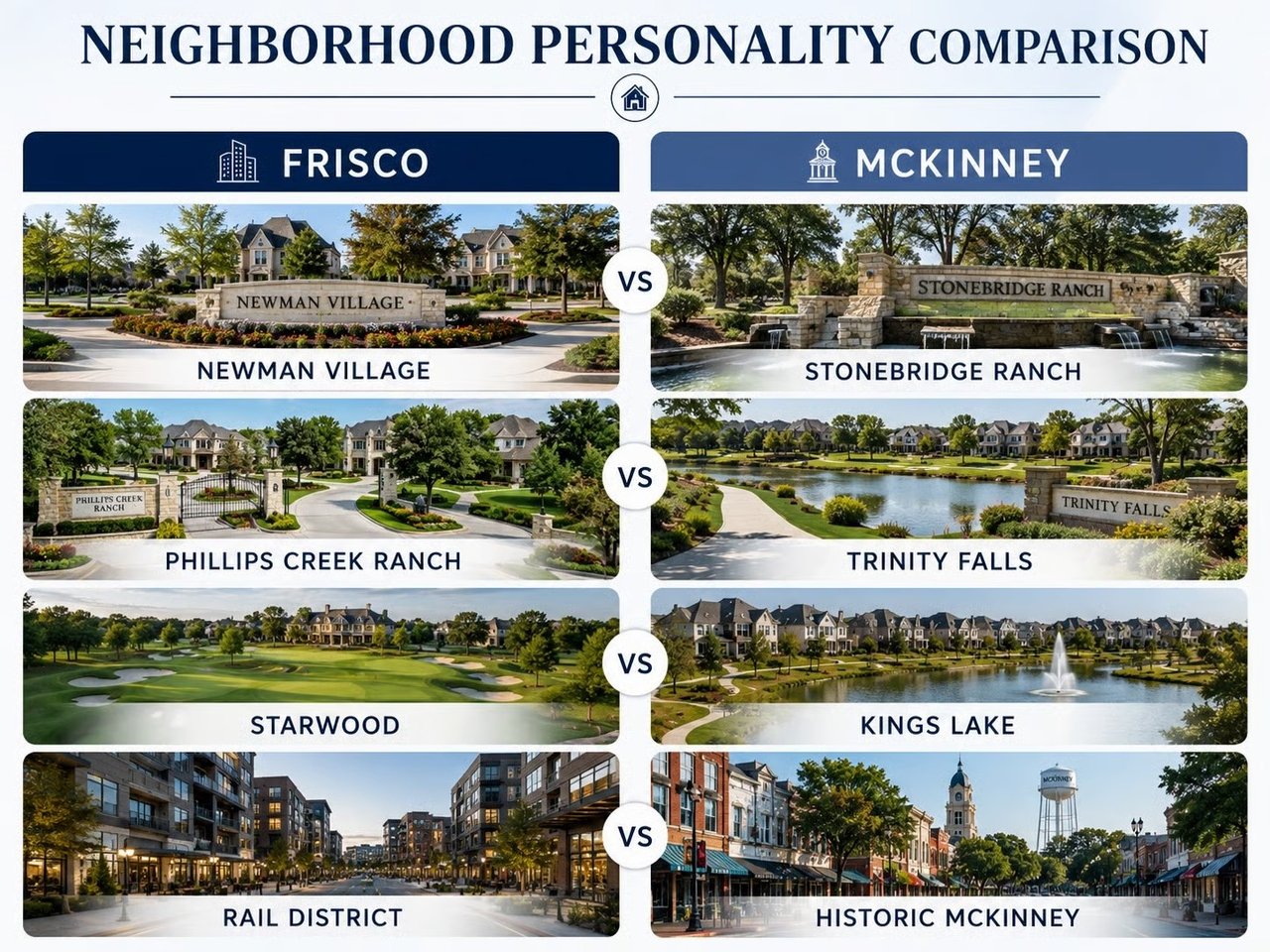 McKinney vs. Frisco: America’s #1 and #2 Real Estate Markets — But What’s the Actual Difference?
