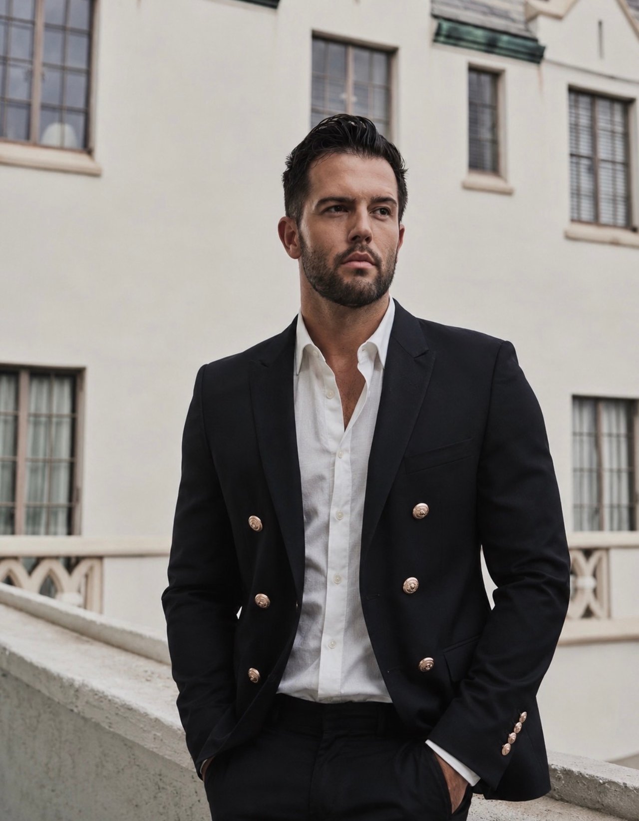 Brendan Brown, global real estate advisor, photographed by Mert Alaş in the penthouse of Chateau Marmont.
