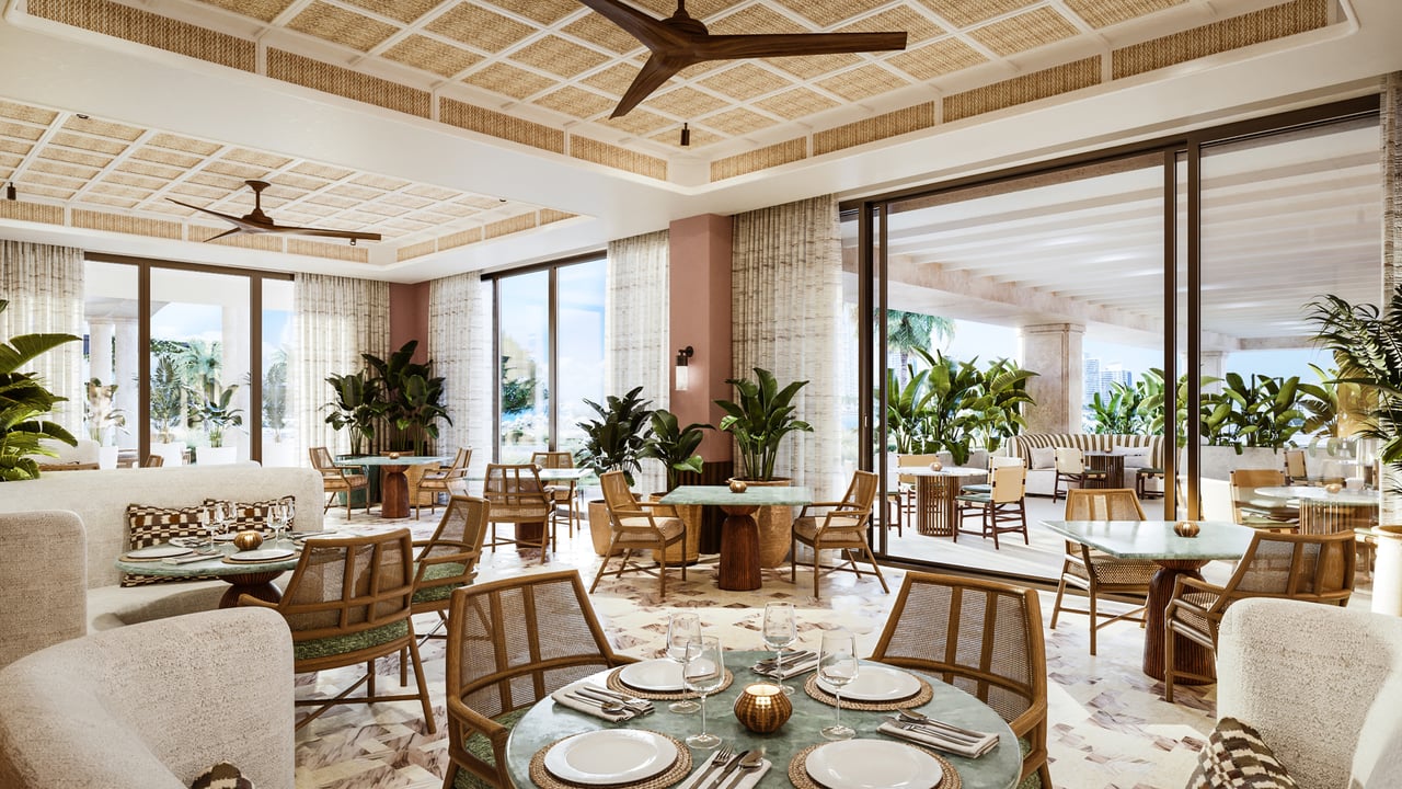 Six Fisher Island amenities restaurant 