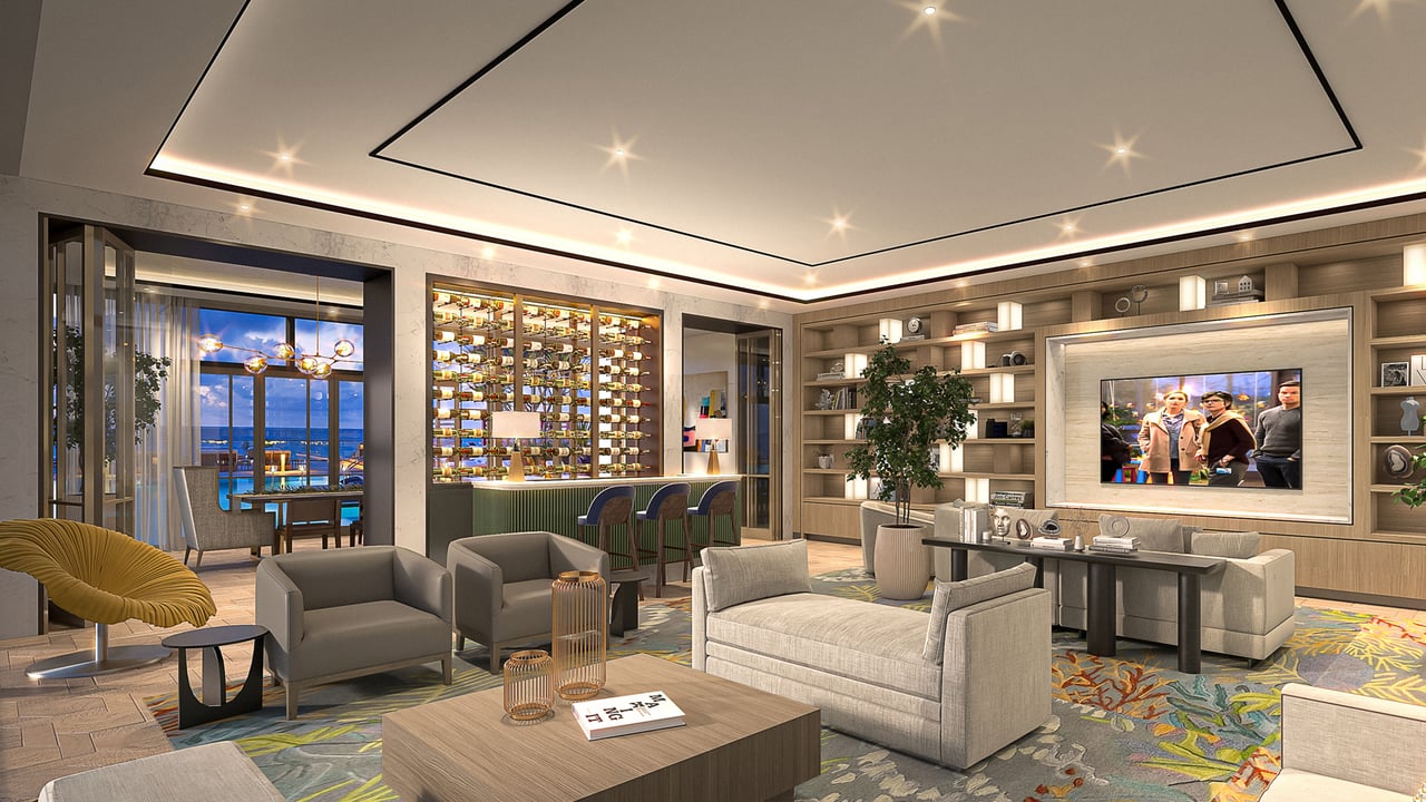 Selene Oceanfront Residences amenities lounge and bar