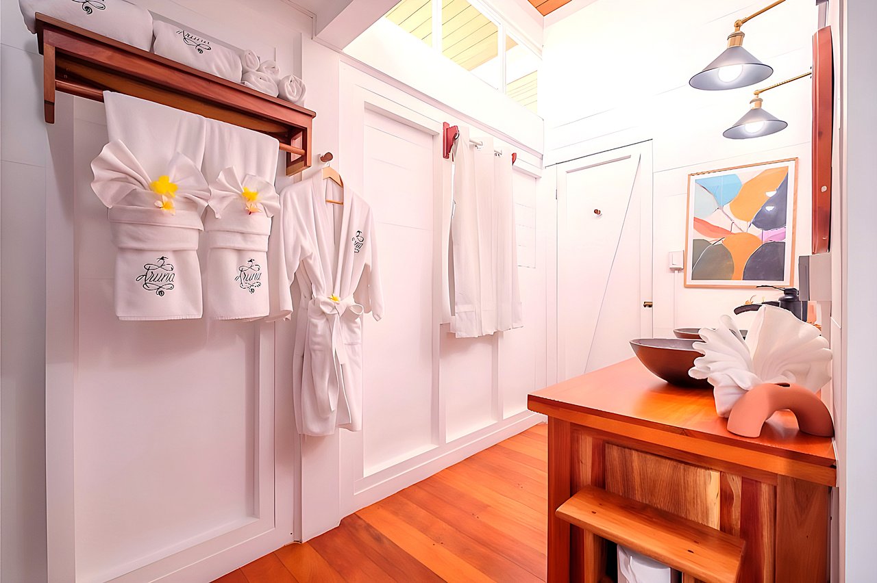 Nature-inspired luxury studio villa with  spacious over-the-water balcony