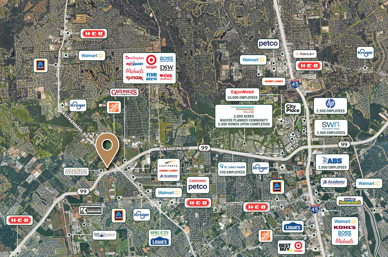 1.5-1.88 Ac Grand Parkway & Kuykendahl, Across 75-Ac Grand Parkway Marketplace