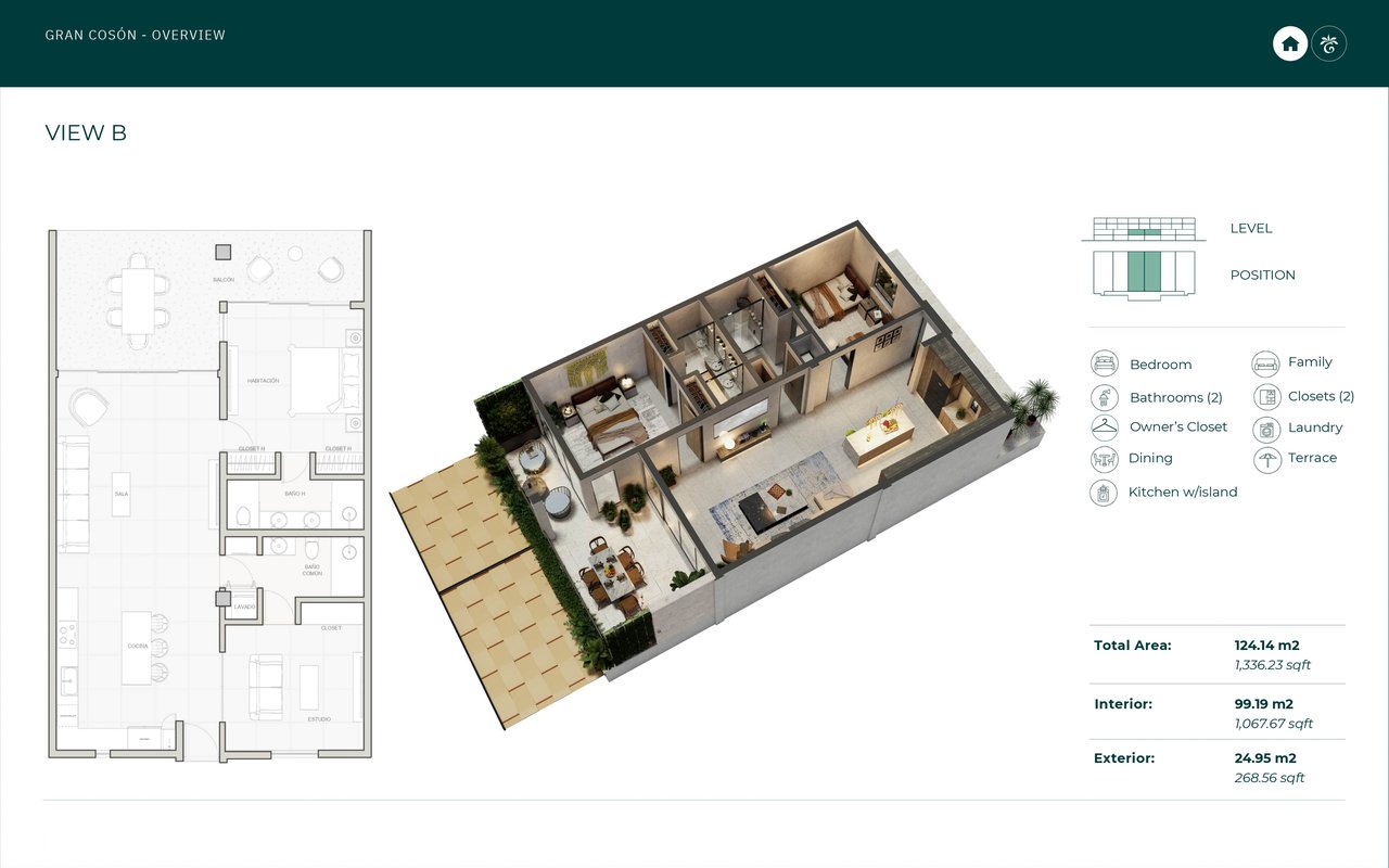Resort View B Condo with Terrace in Las Terrenas
