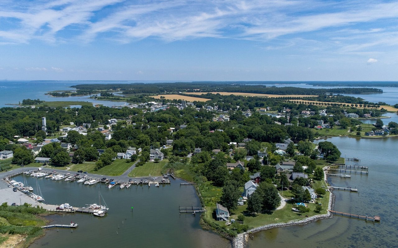 Aerial view of Tilghman Island