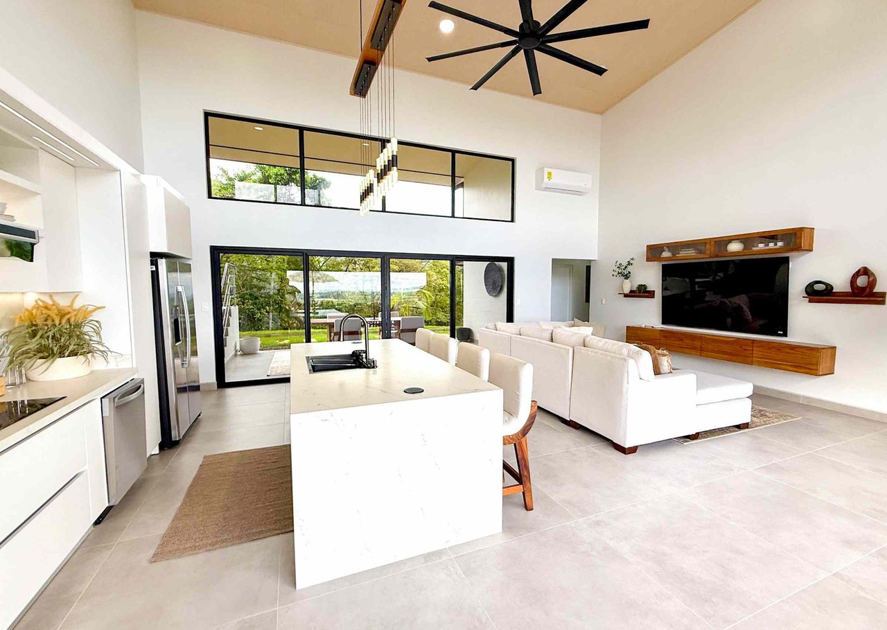 Brand New Modern Luxury 4-Bedroom Home with Pool and Incredible Panoramic Coastal & Ocean Views in Teancum at Tawal near Ojochal Costa Rica