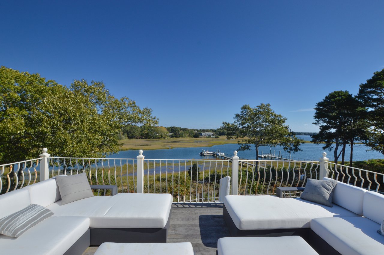 Oyster Harbors Waterfront With Deep-Water Dock and Pool