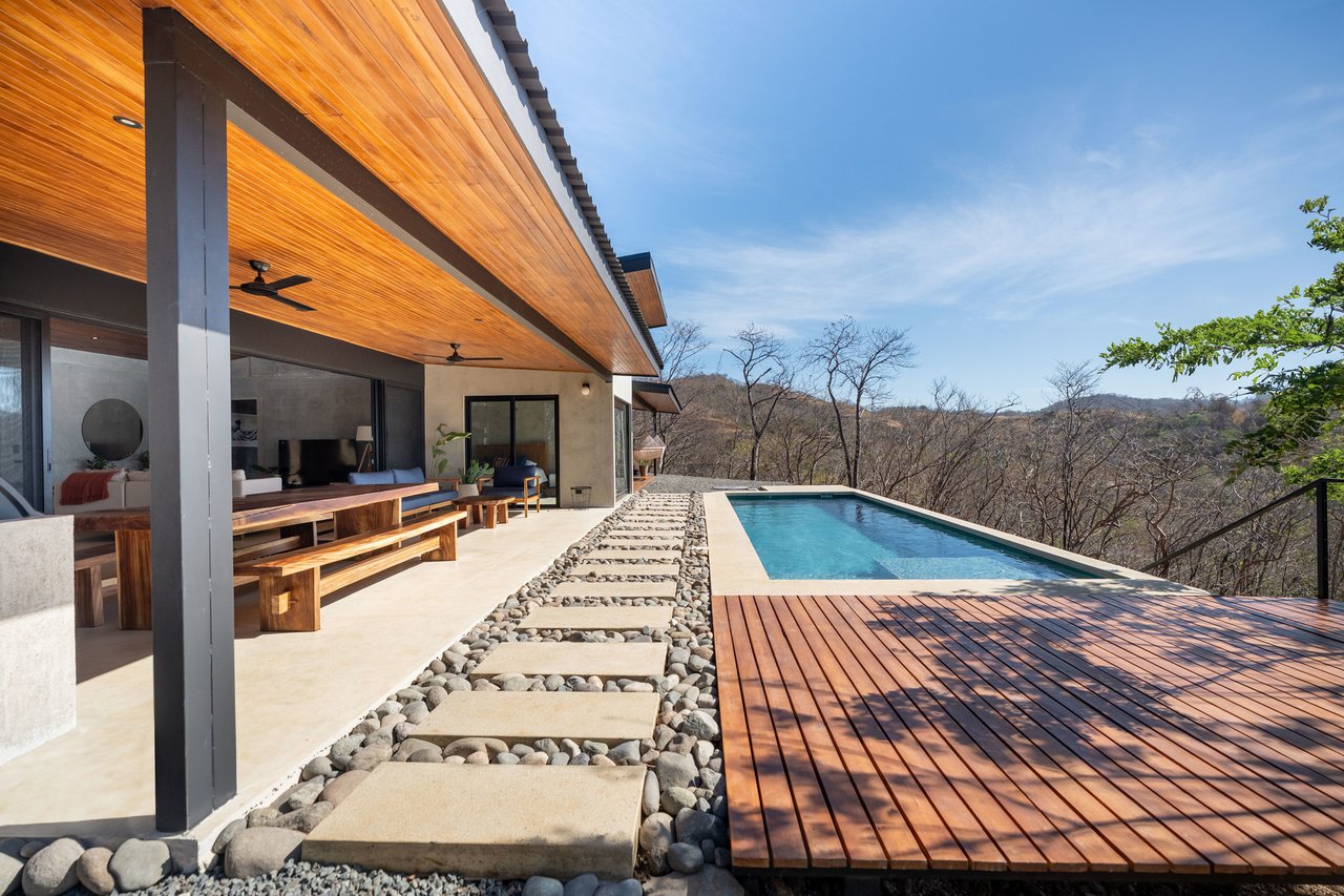 Casa Negra | Modern 3-Bedroom Luxury Home with Pool and Mountain Views near Playa Negra, Costa Rica