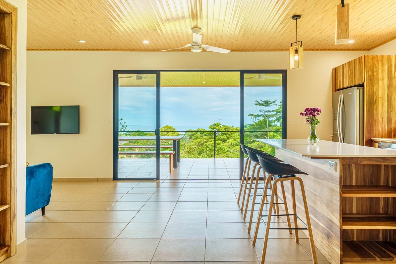 New 2-Bed Home With Ocean and Mountain Views