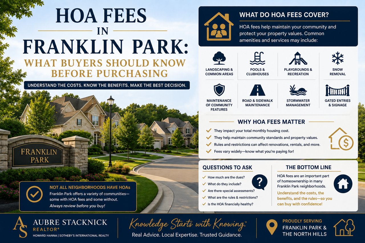 HOA Fees in Franklin Park: What Buyers Should Know Before Purchasing