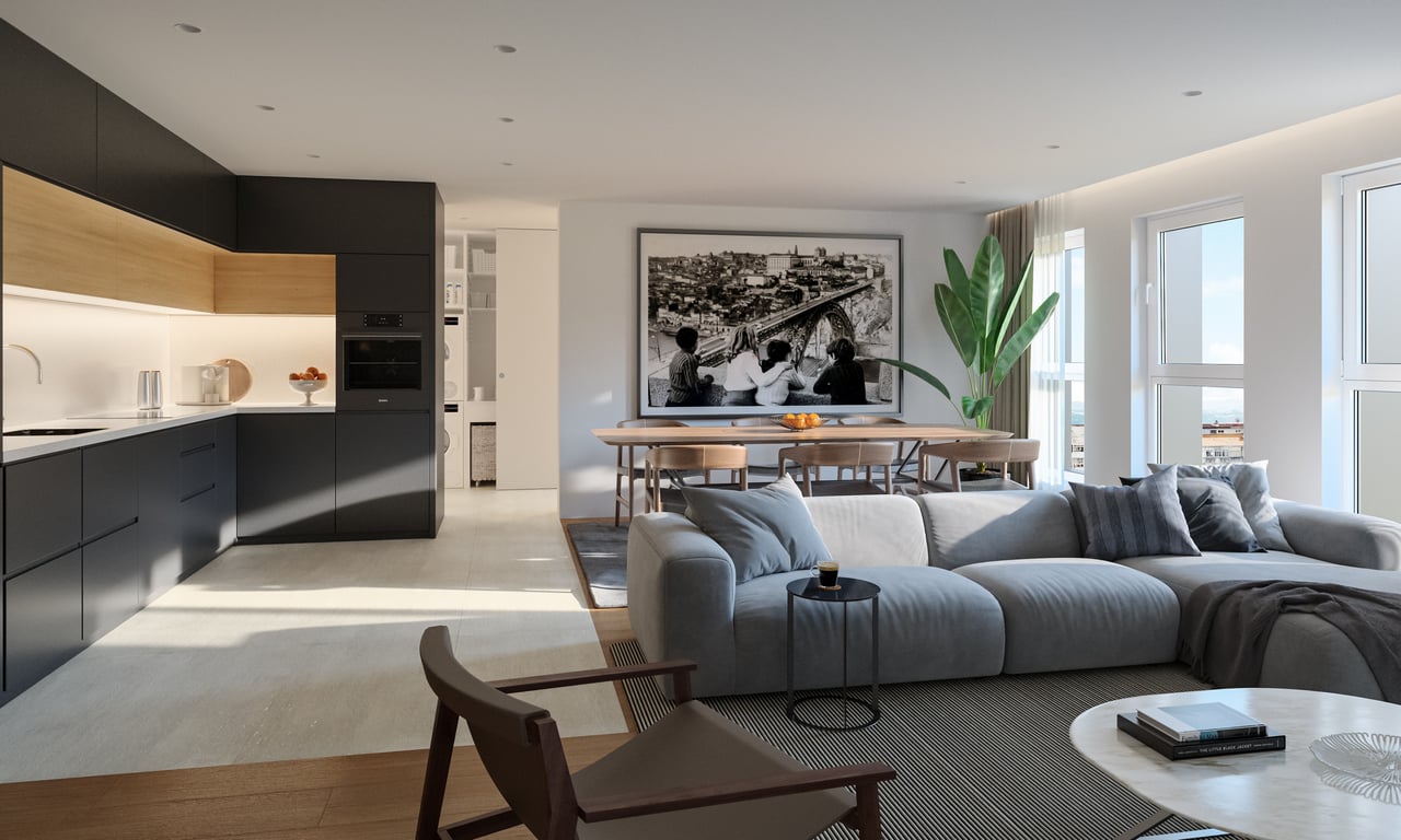 Luxury 3-Bedroom Apartment in Vila Nova de Gaia 
