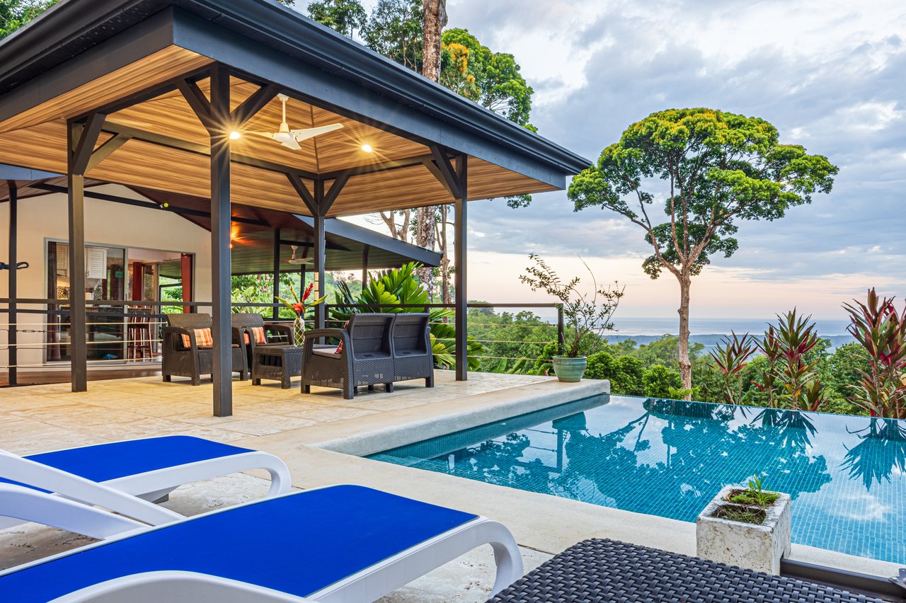 Casa OdiSea – Private Ocean View Estate with Waterfall Access in Portasol, Costa Rica