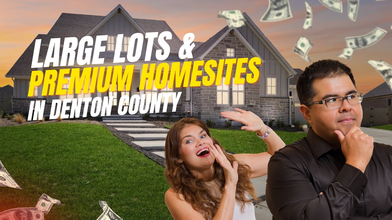 Edson and Paige Miranda of Miranda Realty Team specializing in large lots and premium homesites in Denton County, Alliance Corridor master-planned communities, North Texas real estate